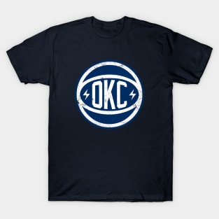 OKC Retro Ball - Navy T-Shirt